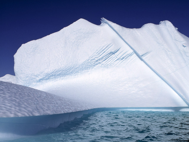 Large iceberg floating ocean blue #2 free wallpaper for desktop - medium preview image