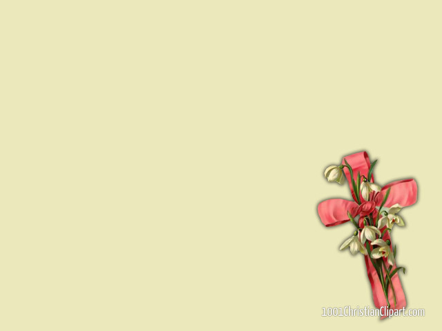 Cross flowers yellow background pink free wallpaper for desktop - medium preview image