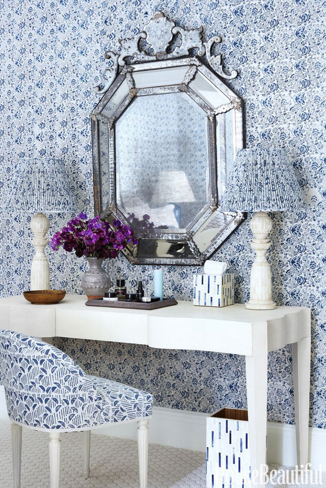 White desk mirror blue white free wallpaper for mobile - medium preview image