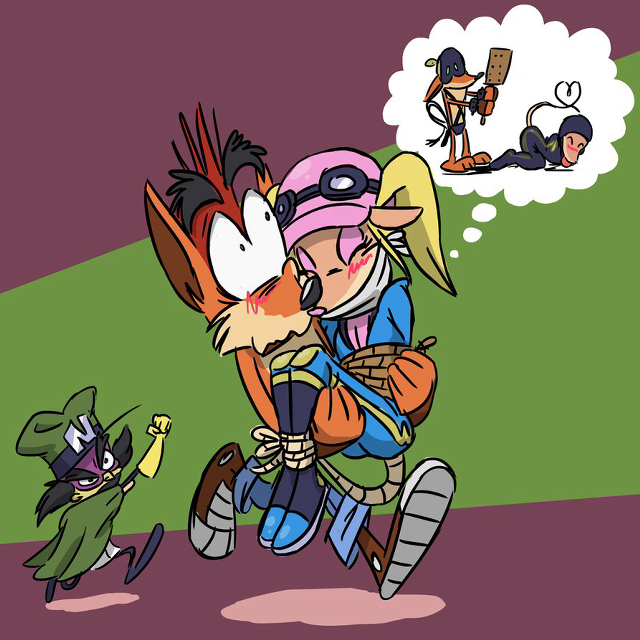 Cartoon character hugging another character #2 free wallpaper for tablet - medium preview image