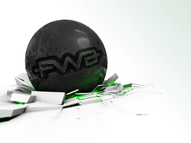 Black ball swf breaking gradient free wallpaper for desktop - medium preview image
