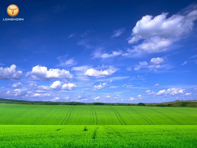 Green field blue sky clouds #3 free wallpaper for desktop - medium preview image