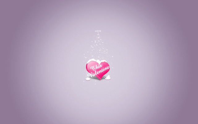 Pink heart message on it free wallpaper for desktop - medium preview image