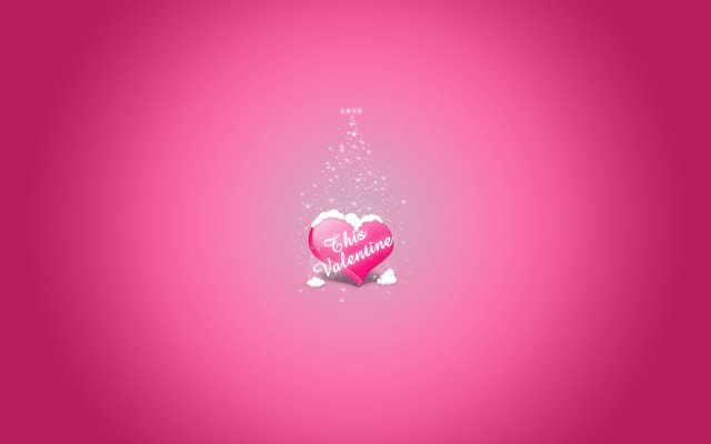 Pink heart message star pink free wallpaper for desktop - medium preview image