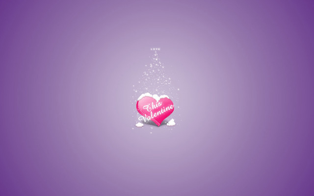 Pink heart message purple background #5 free wallpaper for desktop - medium preview image