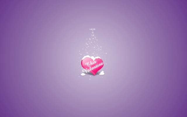 Pink heart message purple background #7 free wallpaper for desktop - medium preview image
