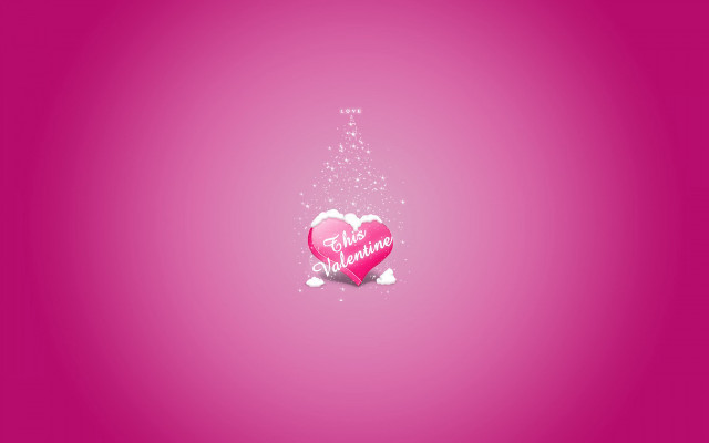 Pink heart message background star free wallpaper for desktop - medium preview image