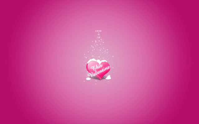 Pink heart message background star #2 free wallpaper for desktop - medium preview image
