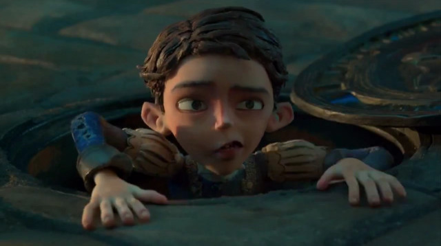 Young boy hands face hole free wallpaper for desktop - medium preview image