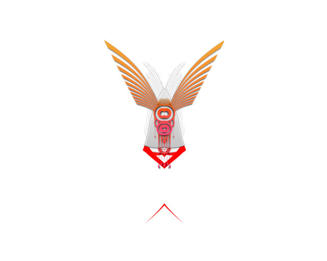 Bird wings red collar white free wallpaper for desktop - medium preview image