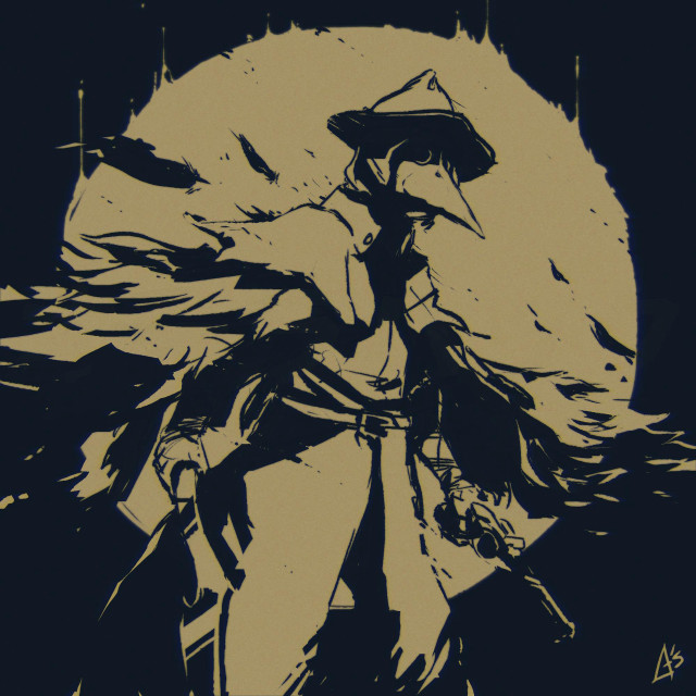 Man hat coat walking rain free wallpaper for tablet - medium preview image