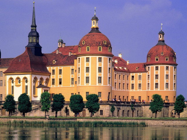 Large building tower clock water #8 free wallpaper for desktop - medium preview image