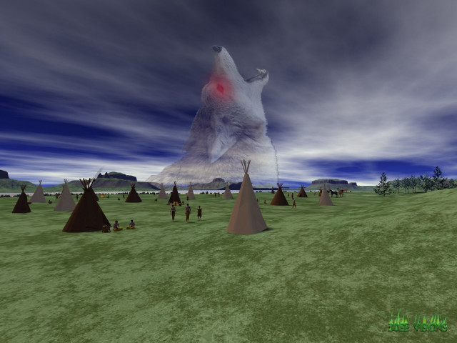 People field polar bear sky free wallpaper for desktop - medium preview image