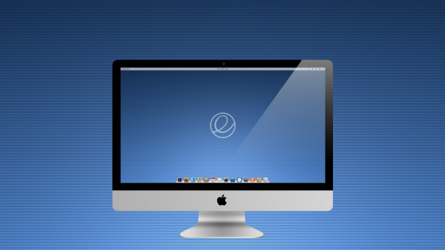 Computer monitor blue background white free wallpaper for desktop - medium preview image