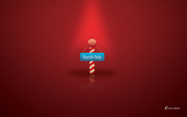 Person holding sign north pole free wallpaper for desktop - medium preview image