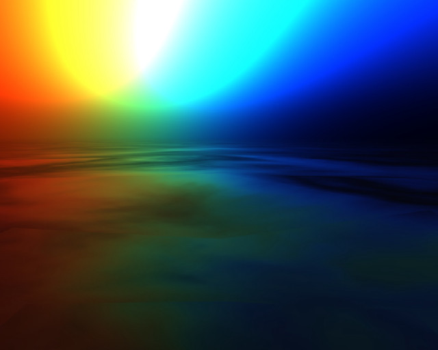 Rainbow background water reflection sky free wallpaper for desktop - medium preview image