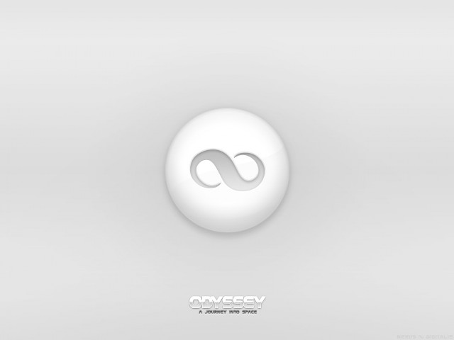 White circle black white logo free wallpaper for desktop - medium preview image