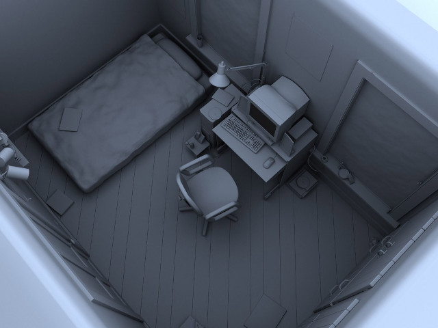 Small room with bed interior free wallpaper for desktop - medium preview image