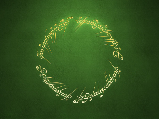 Green background gold circle fire #2 free wallpaper for desktop - medium preview image