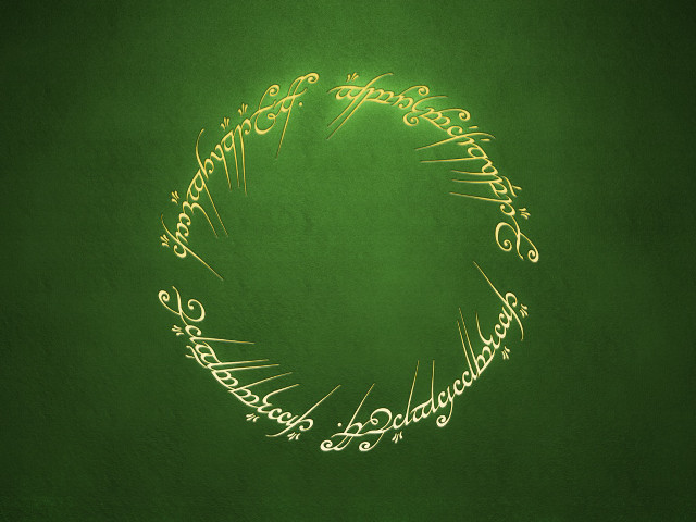 Green background gold circle fire #3 free wallpaper for desktop - medium preview image