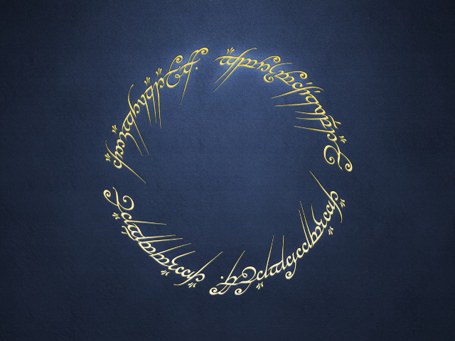 Gold circle blue background lord free wallpaper for desktop - medium preview image