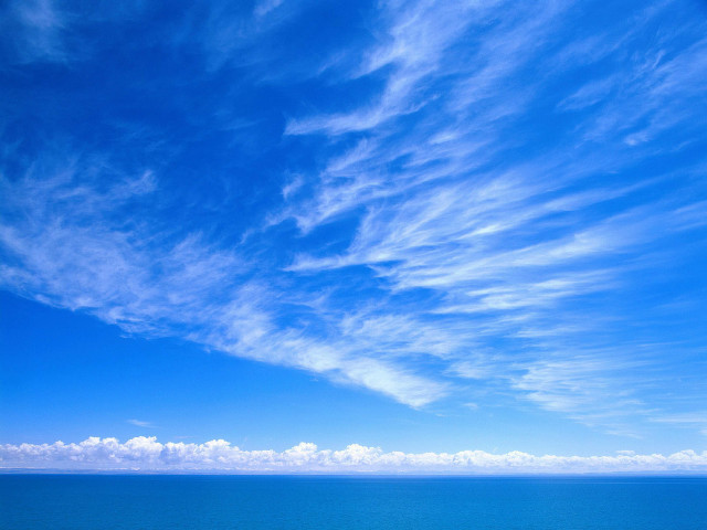 Beach bench ocean blue sky #3 free wallpaper for desktop - medium preview image