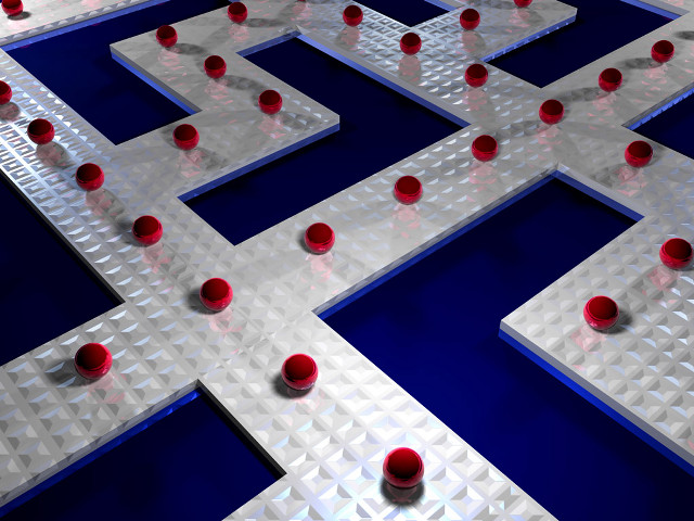 Marbles red balls blue squares free wallpaper for desktop - medium preview image