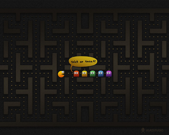 Maze pacman faces game image free wallpaper for desktop - medium preview image
