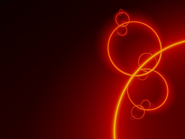 Red spiral circles mandelbrot heart free wallpaper for desktop - medium preview image