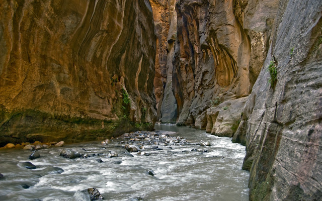 Narrow river narrow canyon rocks #2 free wallpaper for desktop - medium preview image