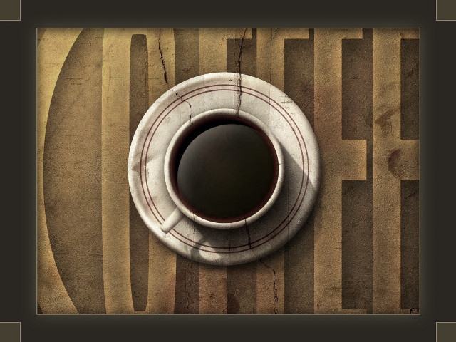 Cup coffee wooden table sign free wallpaper for desktop - medium preview image