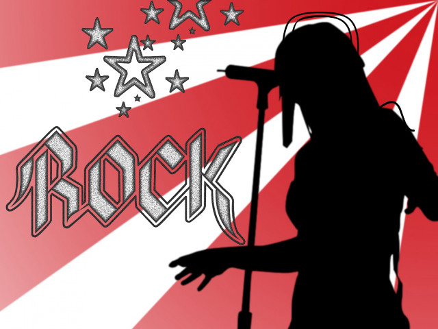 Person microphone rock sign stars #2 free wallpaper for desktop - medium preview image