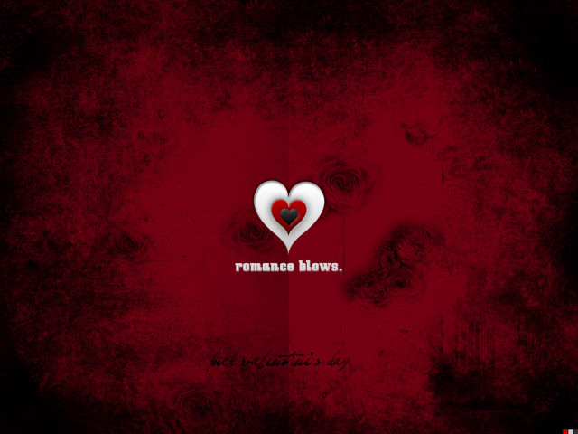 Red background heart roman love #2 free wallpaper for desktop - medium preview image