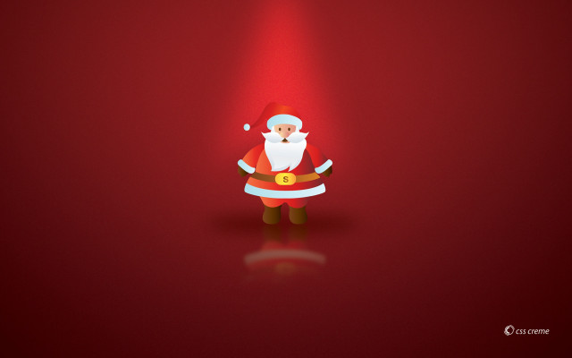 Santa clause red background spotlight #2 free wallpaper for desktop - medium preview image