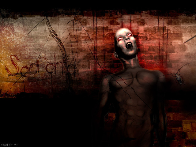 Man mouth open graffiti wall free wallpaper for desktop - medium preview image