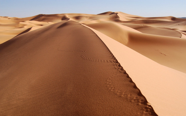 Desert sand dunes sky clouds #7 free wallpaper for desktop - medium preview image