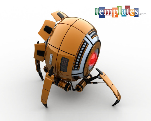 Robot red light face legs free wallpaper for desktop - medium preview image