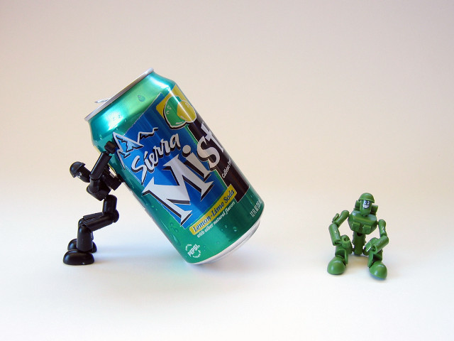Soda toy figure white surface free wallpaper for desktop - medium preview image