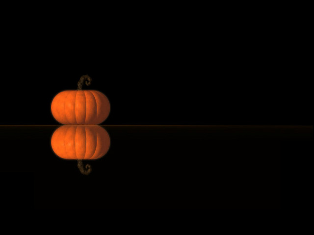 Pumpkin table mirror floor dark free wallpaper for desktop - medium preview image