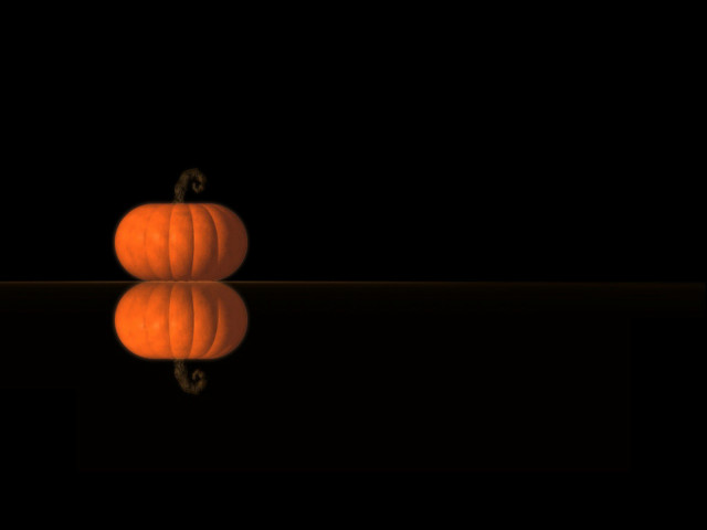 Pumpkin table mirror dark room #2 free wallpaper for desktop - medium preview image
