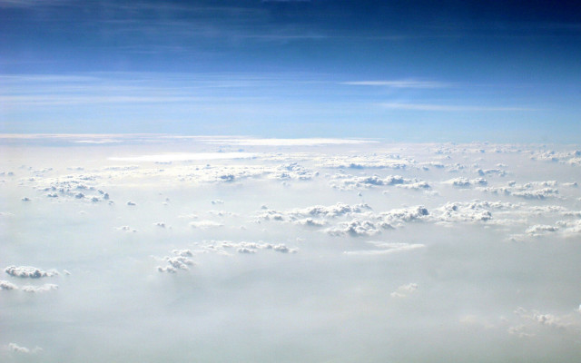 Airplane sky view clouds wing #3 free wallpaper for desktop - medium preview image