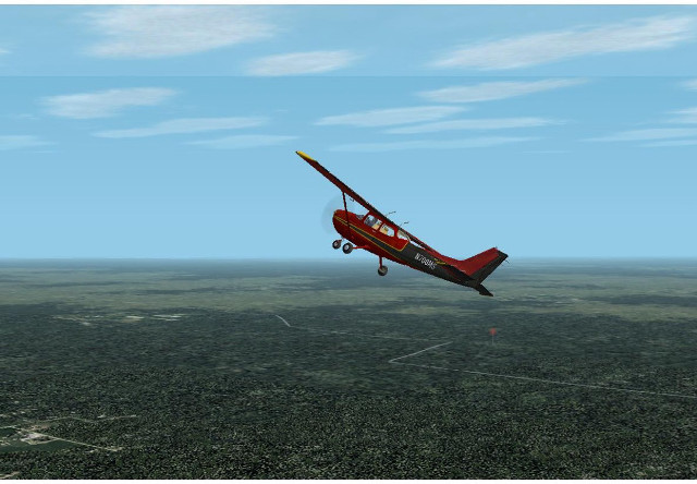 Red plane green field blue #2 free wallpaper for desktop - medium preview image