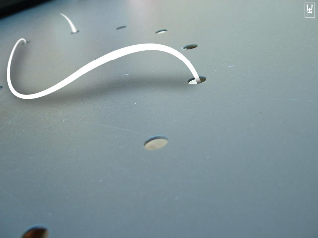 White object table cord art free wallpaper for desktop - medium preview image