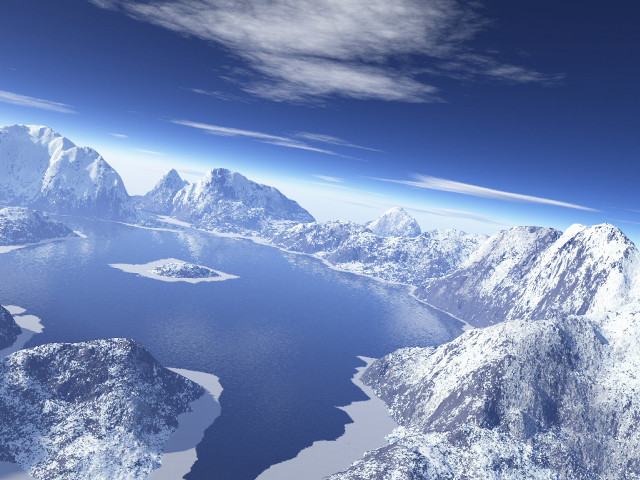 Mountain range lake clouds sky #10 free wallpaper for desktop - medium preview image