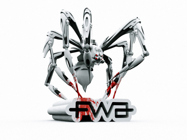Robot knife blood running body free wallpaper for desktop - medium preview image