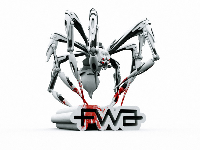 Robot knife blood running body #2 free wallpaper for desktop - medium preview image