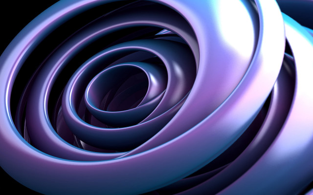 Blue purple swirl design black #3 free wallpaper for desktop - medium preview image