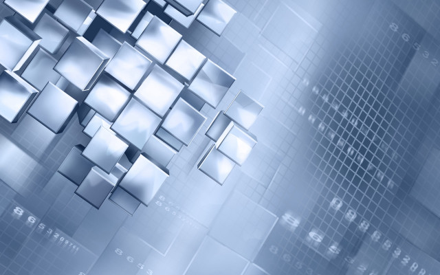 Blue abstract background squares pattern #6 free wallpaper for desktop - medium preview image