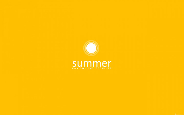 Yellow background white circle summer #2 free wallpaper for desktop - medium preview image