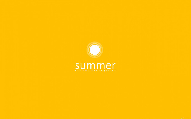 Yellow background white circle summer #3 free wallpaper for desktop - medium preview image